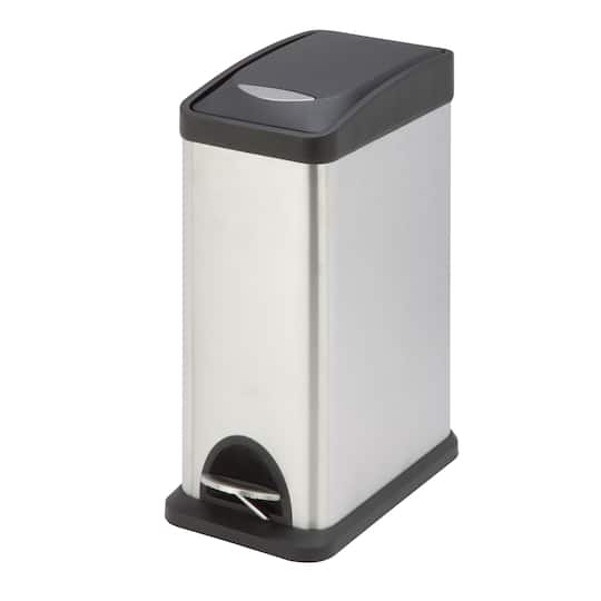 Honey Can Do Stainless Steel 8L Rectangular Step Can